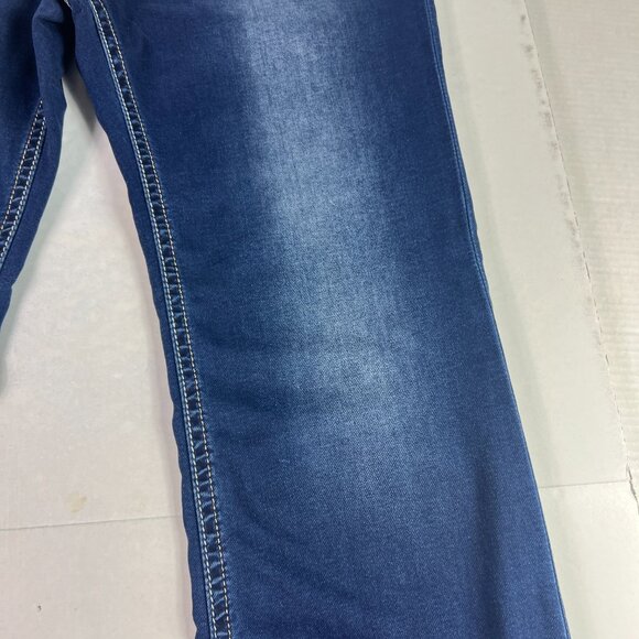 Grace In LA Jeans Women Plus 42x31* P Straight High Rise Blue Faded Denim Tag 22 - Picture 4 of 16